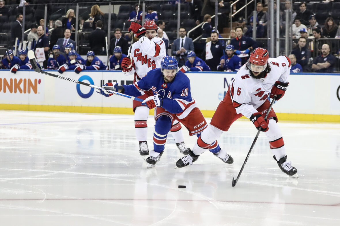 Rangers Start 2024 With Divisional Battle Against Hurricanes SportzCannon   NHL Carolina Hurricanes At New York Rangers 21801528 1180x787 1 